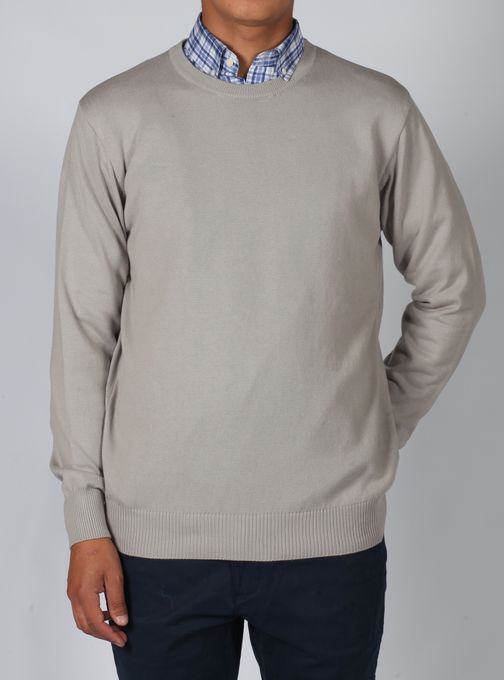 Sweater de breamar para hombre con rombos y cuello redondo