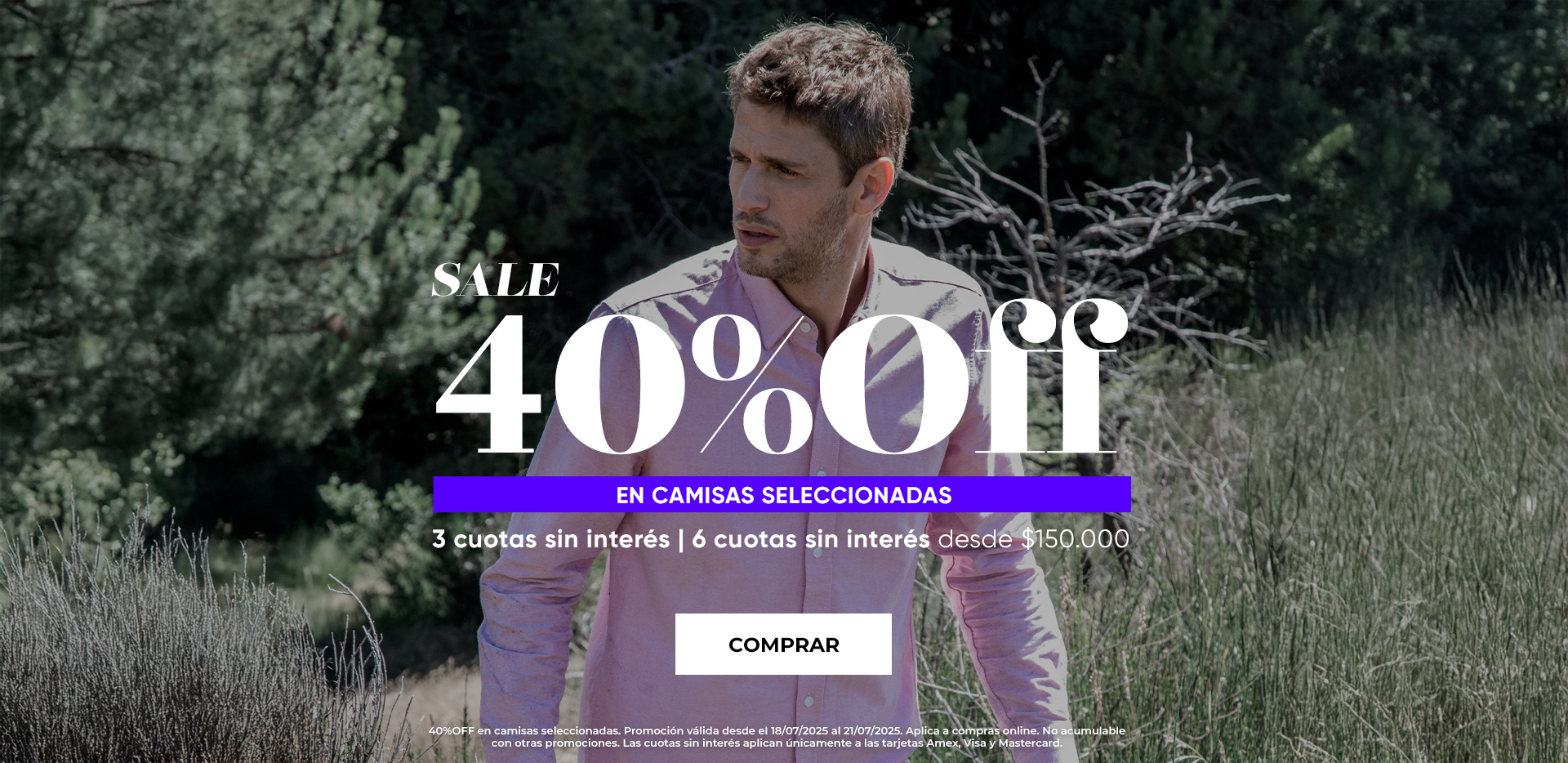 Camisas 40% off
