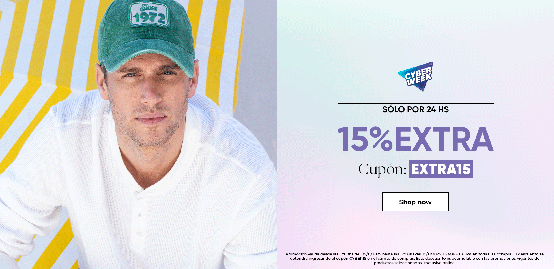 Cyber Week - Cupon EXTRA15