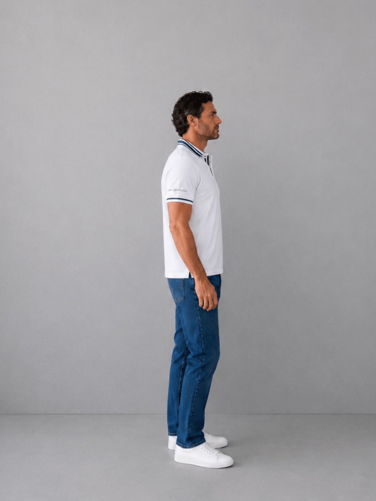 Polo Legend Rayado Blanco Hombre — imagen 2
