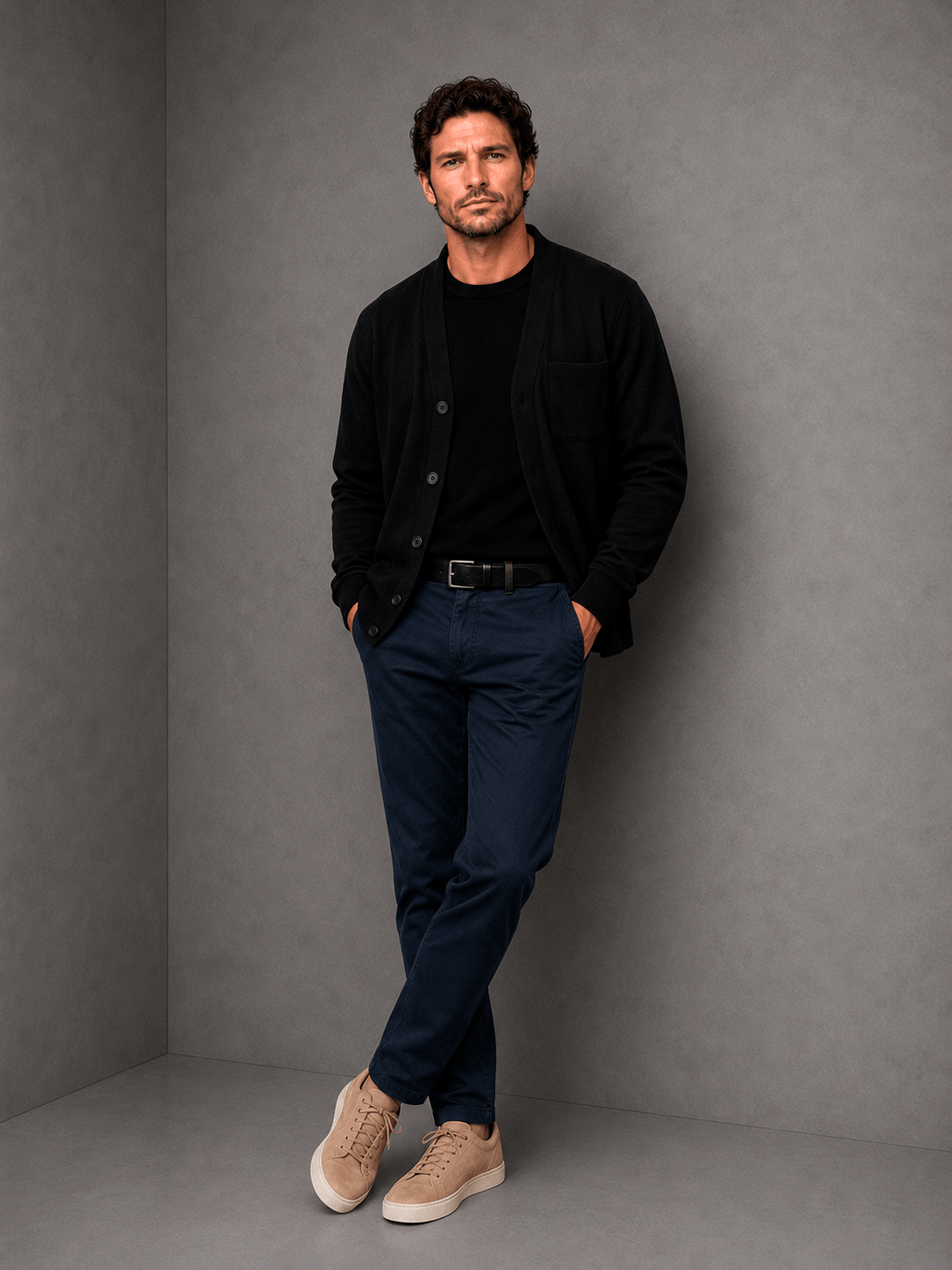 Pantalon Denver Fit Azul Hombre
