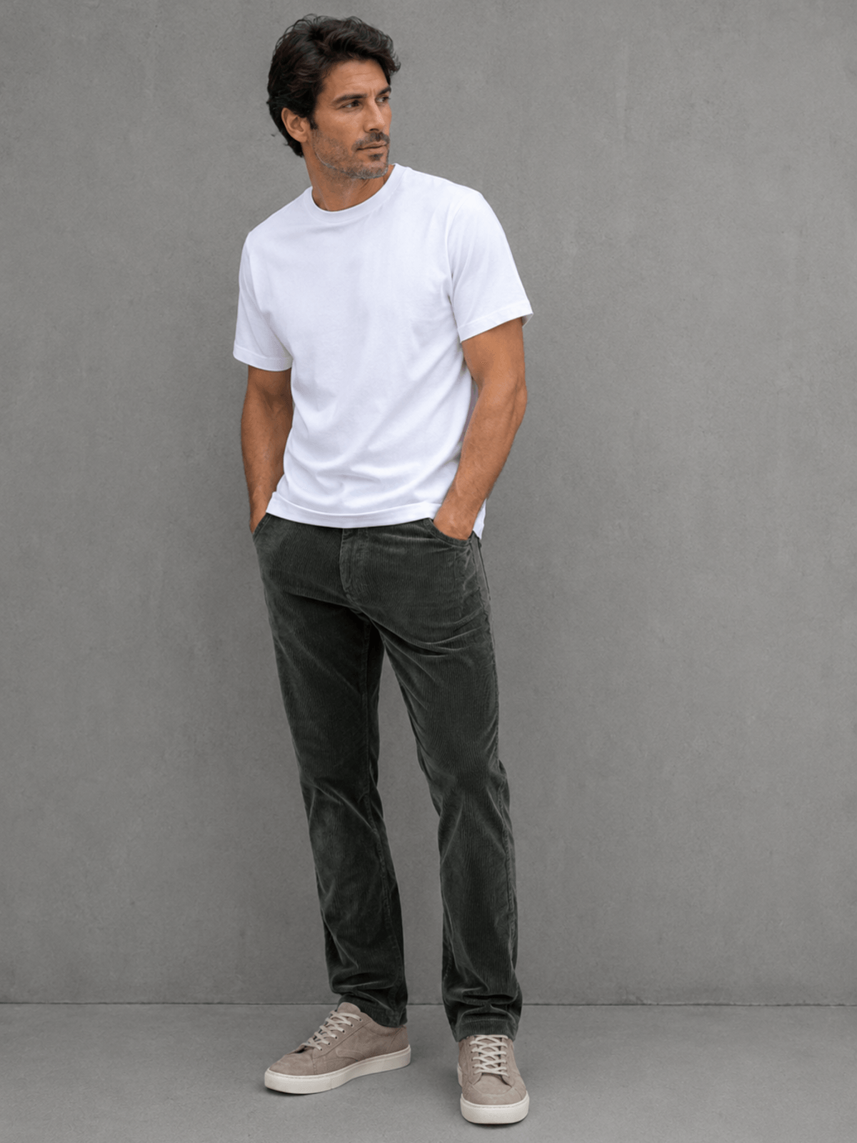 Pantalon Denver Corderoy Verde Hombre