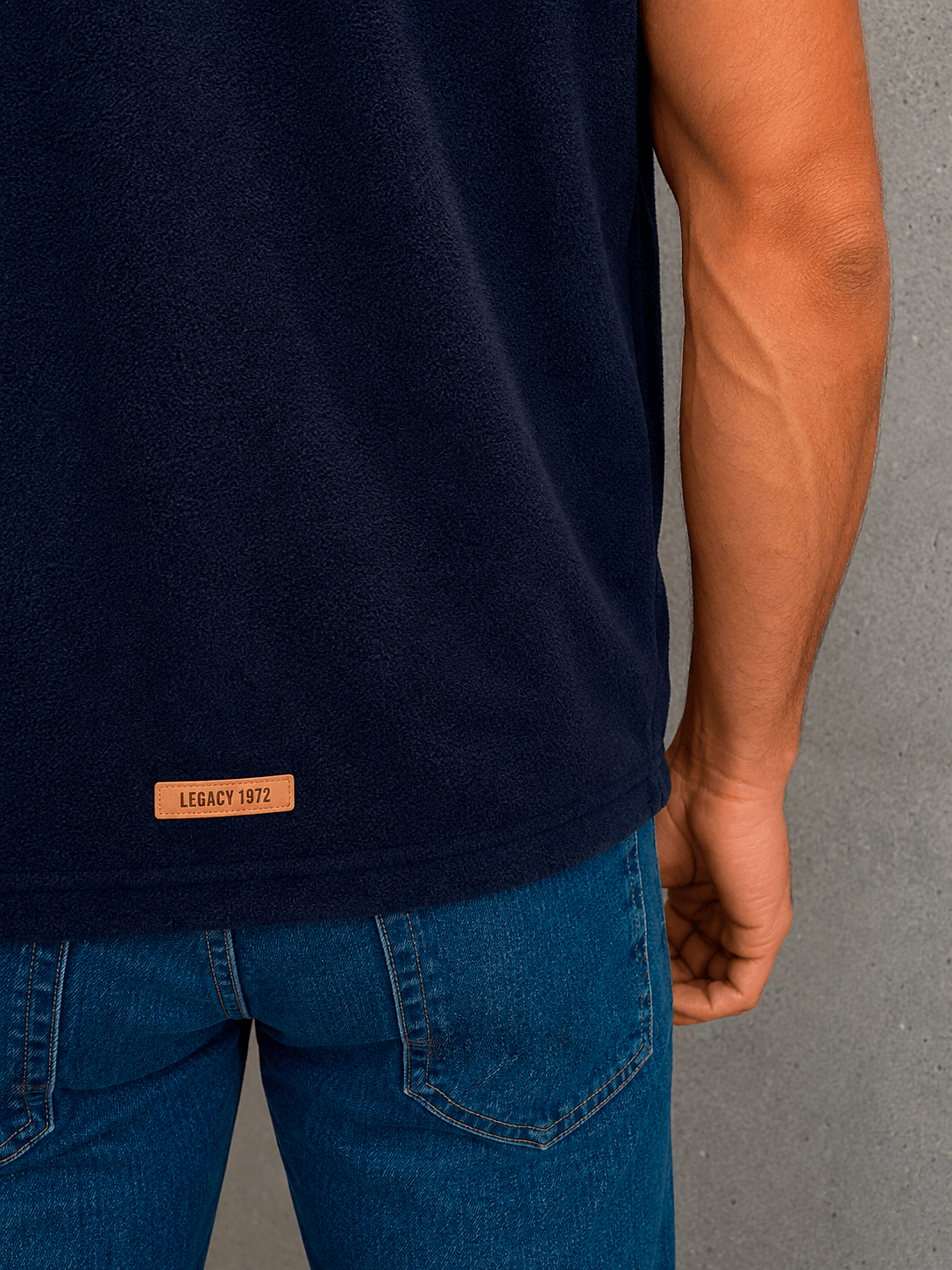 Chaleco Polar Azul Hombre — imagen 3