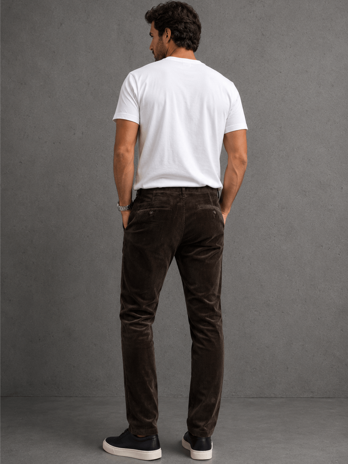 Pantalon Denver Corderoy Marron Hombre — imagen 3
