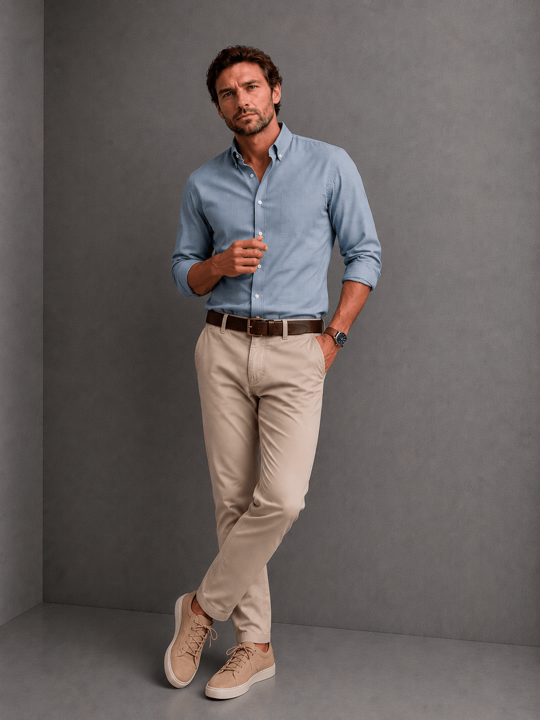 Pantalon Denver Regular Beige Hombre