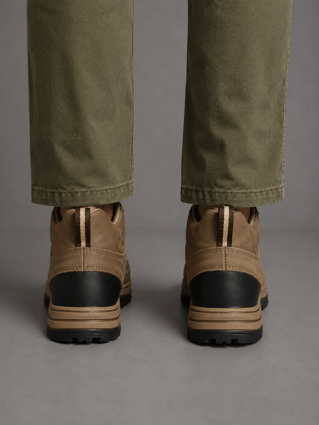 Bota Trekking Cuero y Mesh Beige Hombre — imagen 3