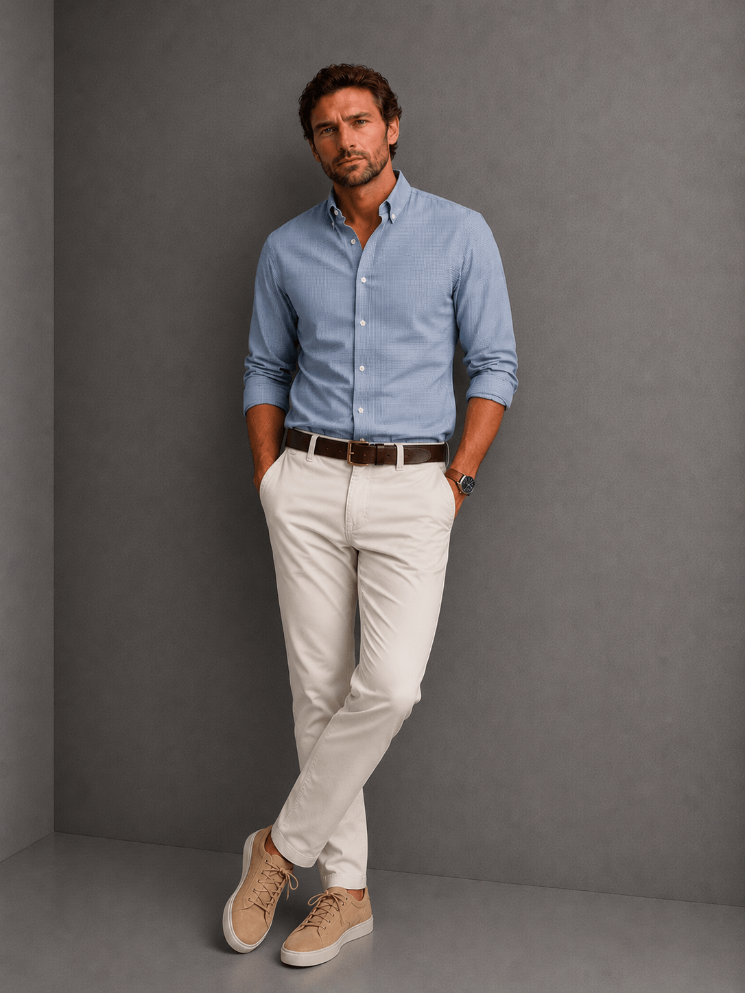 Pantalon Denver Regular Tiza Hombre