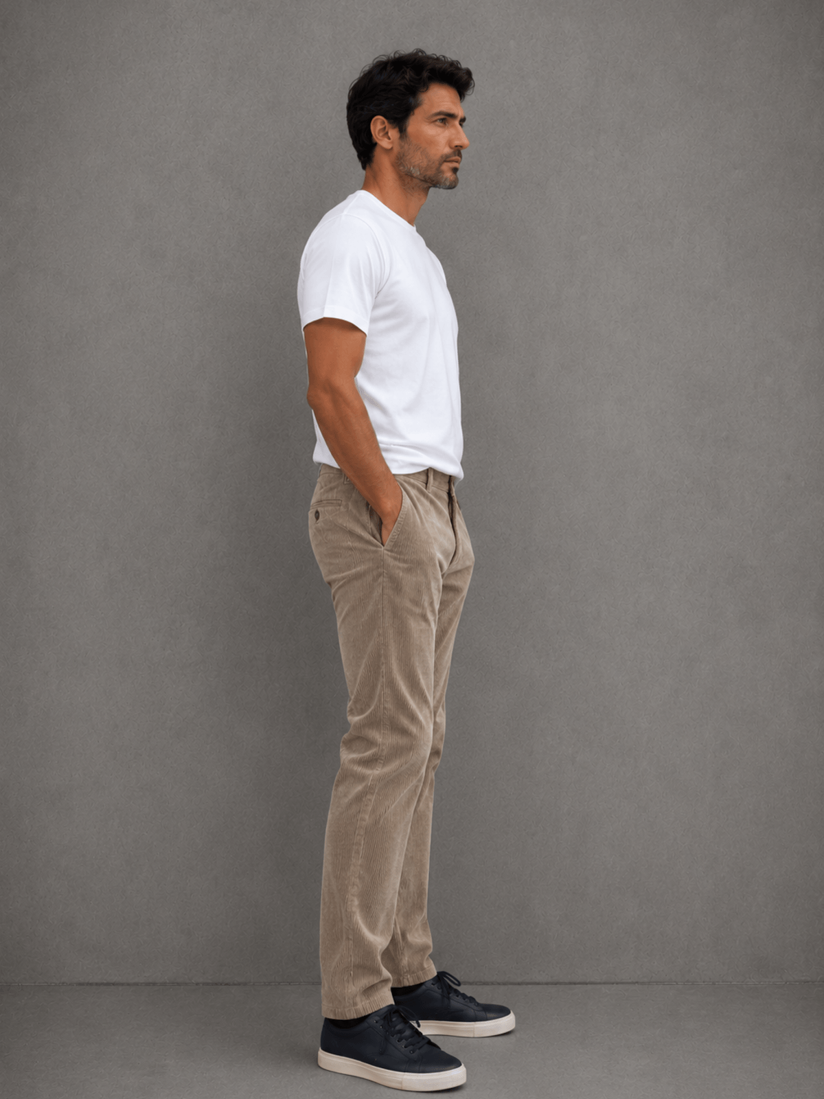 Pantalon Denver Corderoy Beige Hombre — imagen 2
